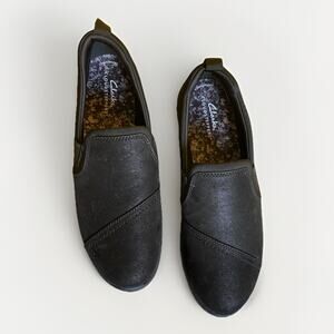 Cloudsteppers by CLARKS Womens 9 “Breeze Dawn” Shoe Textile Cushion Comfort Blk